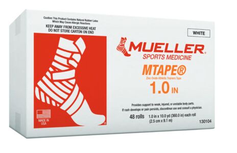 MTape® CASES WHITE - 1" X 10 YD - 48 ROLLS   -