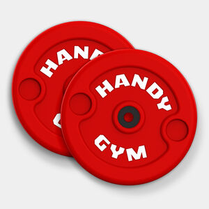 Handy Gym Red Inertial Disc - PAIR